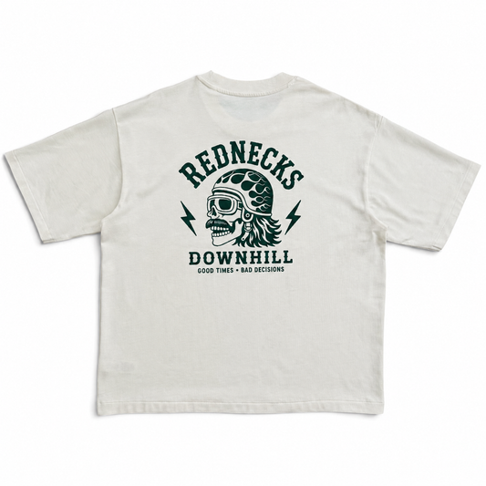 Rednecks Downhill - Logo T-shirt (Cream)