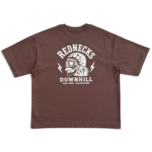 Rednecks Downhill - Logo T-shirt (Brown)