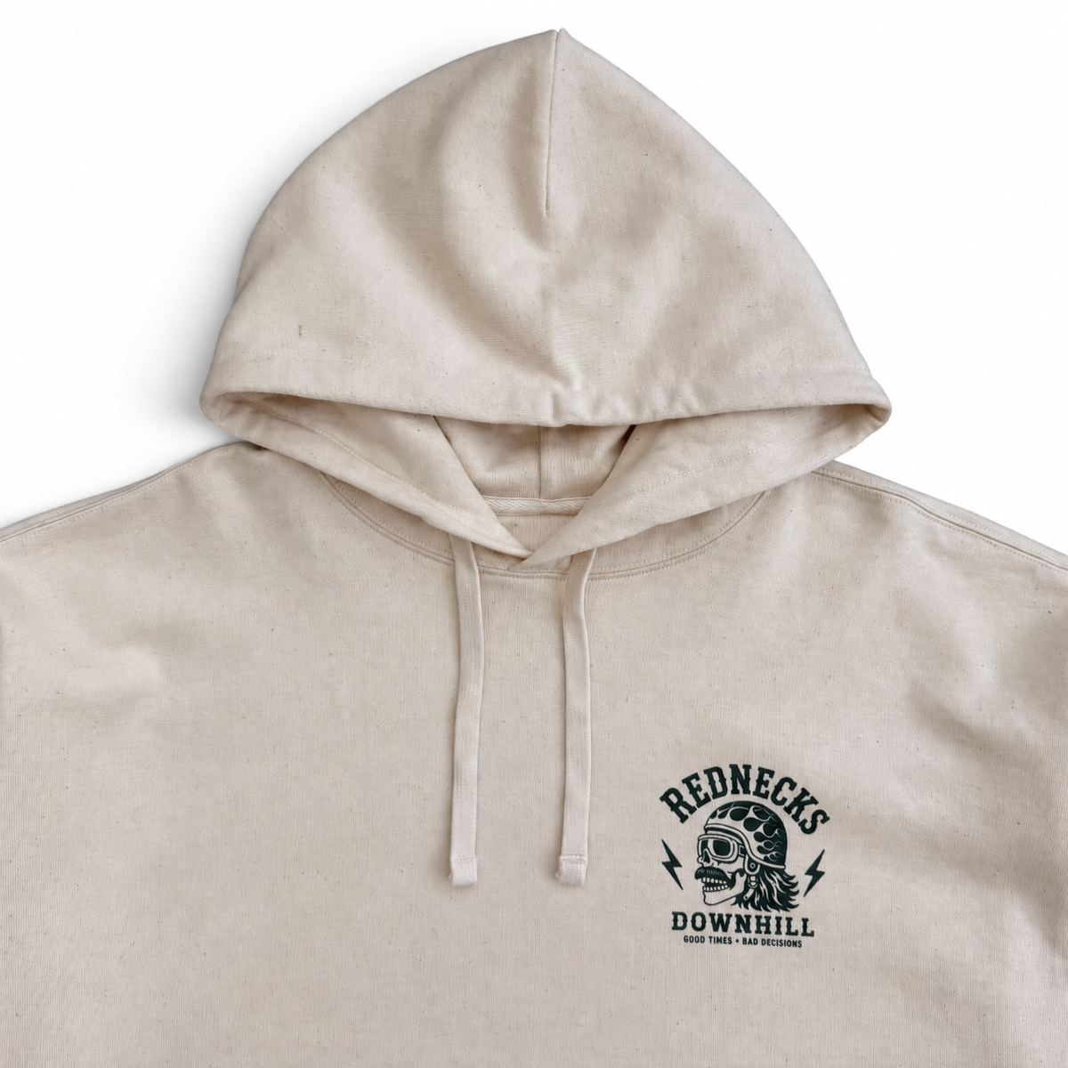Rednecks Downhill - Logo Hoodie (Natural Raw)