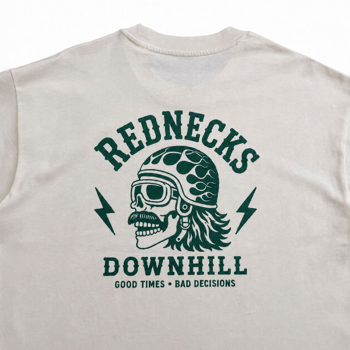 Rednecks Downhill - Logo T-shirt (Cream)