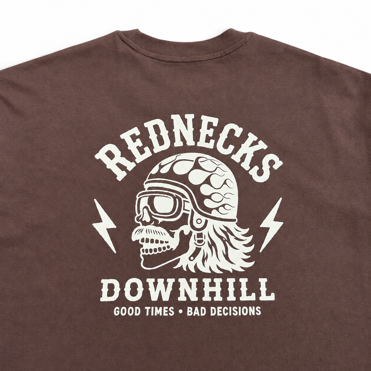 Rednecks Downhill - Logo T-shirt (Brown)