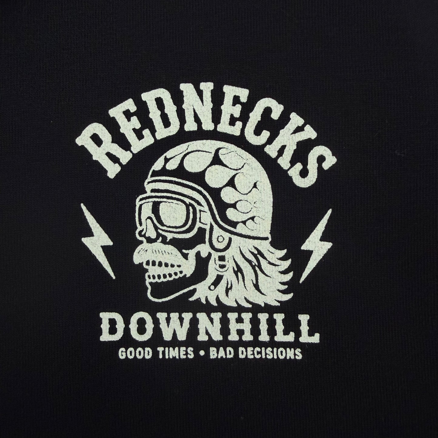 Rednecks Downhill - Logo Hoodie (Black)