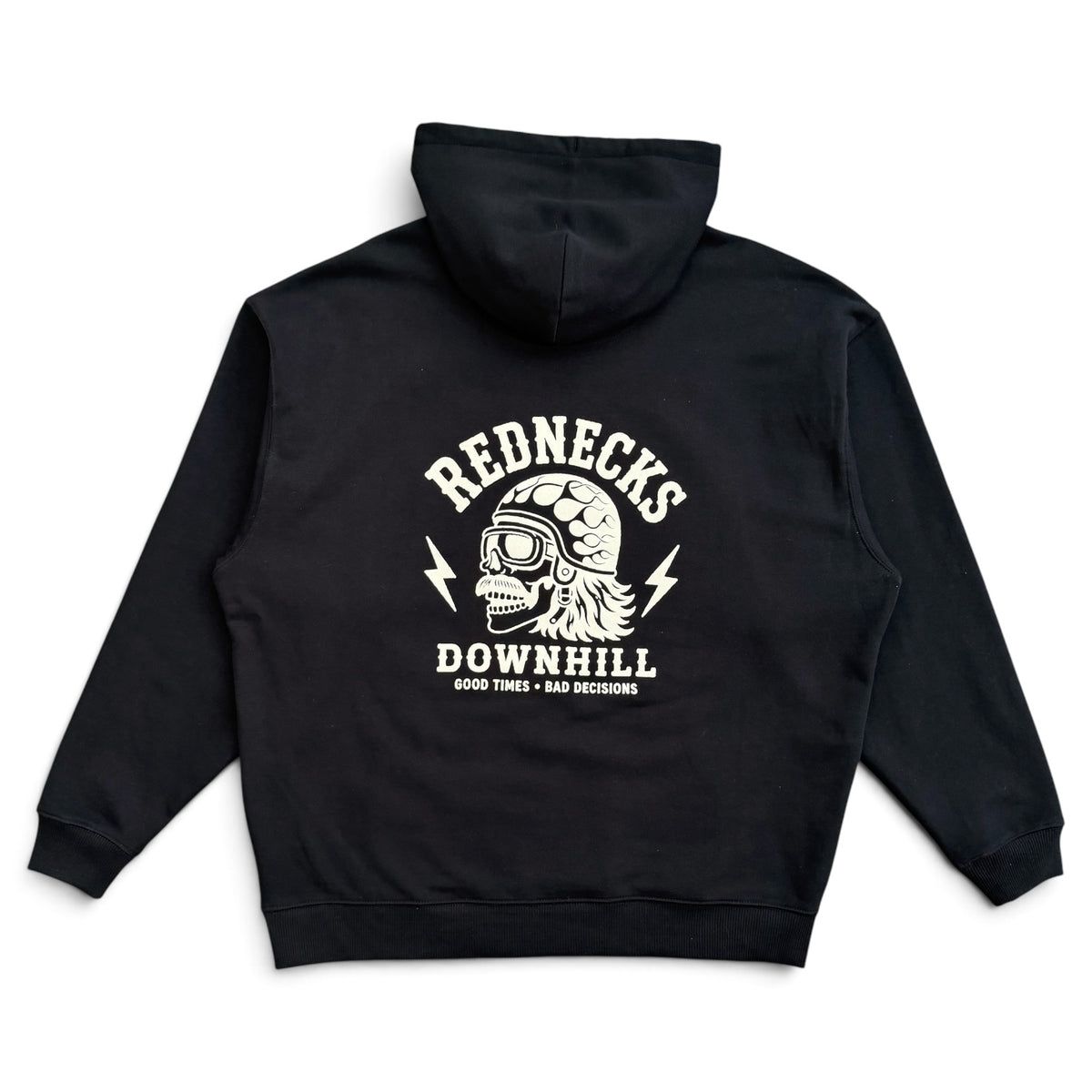 Rednecks Downhill - Logo Hoodie (Black)