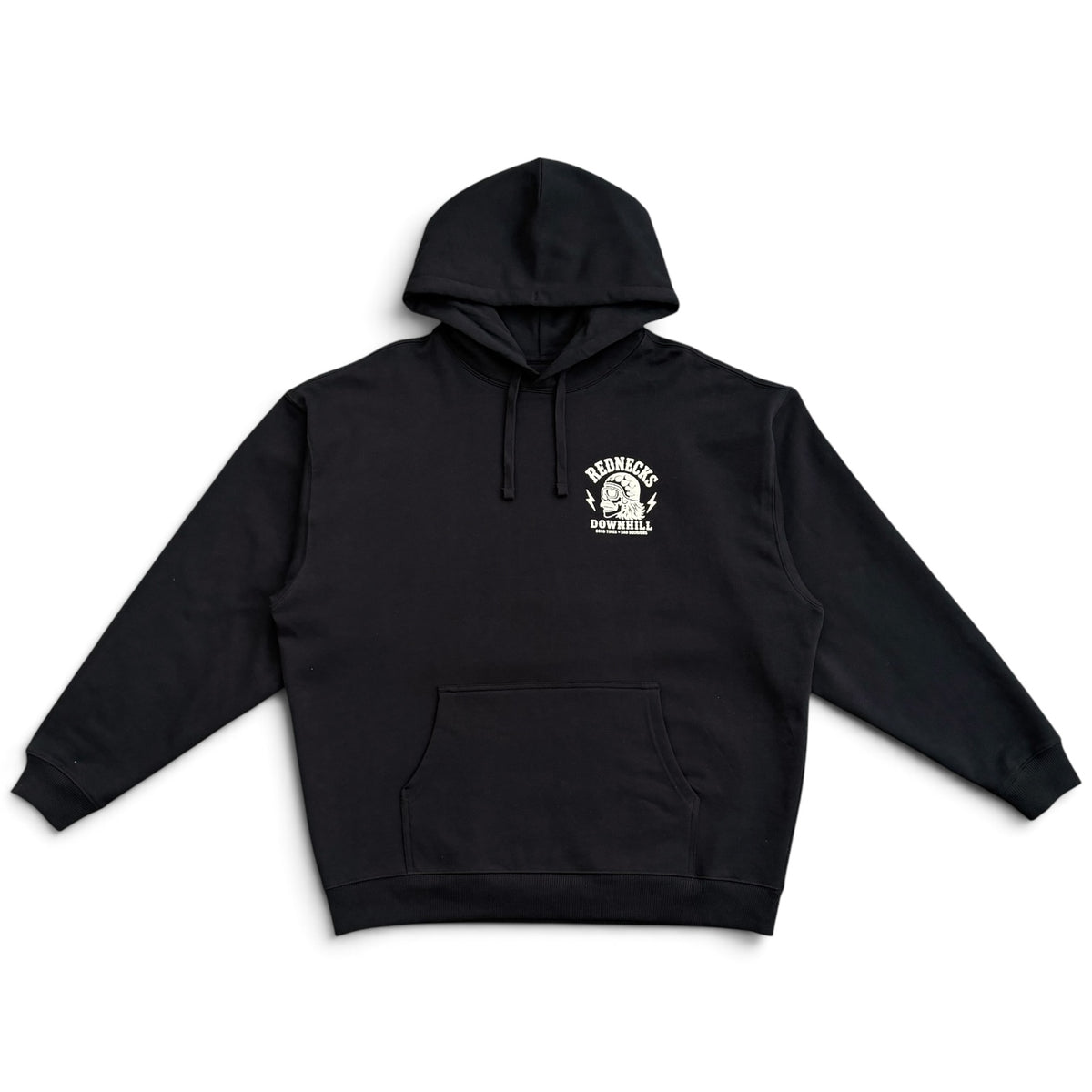 Rednecks Downhill - Logo Hoodie (Black)