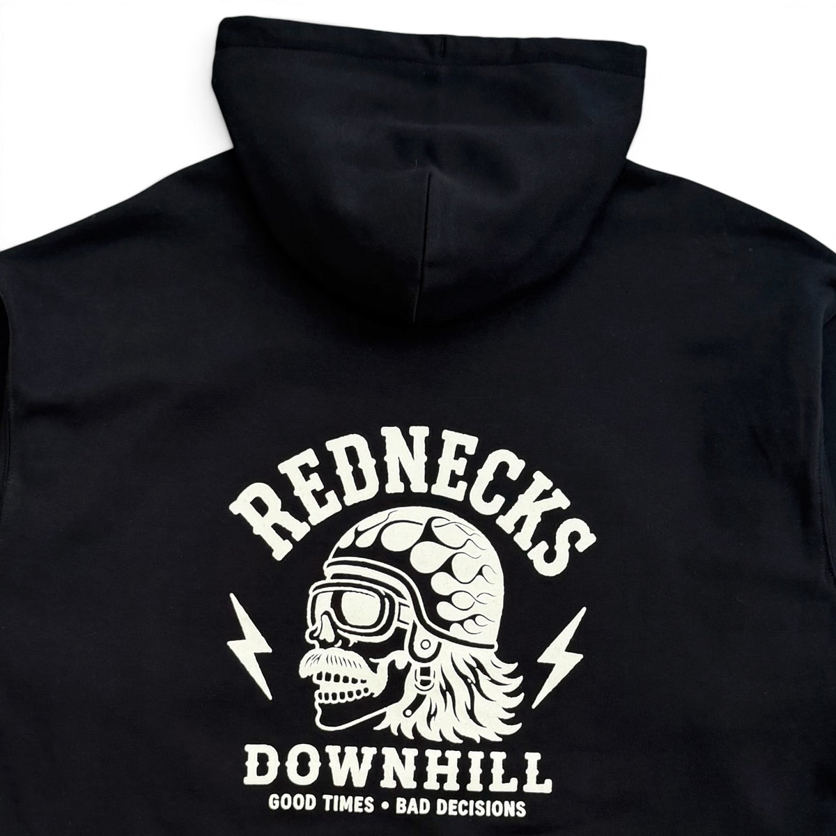 Rednecks Downhill - Logo Hoodie (Black)