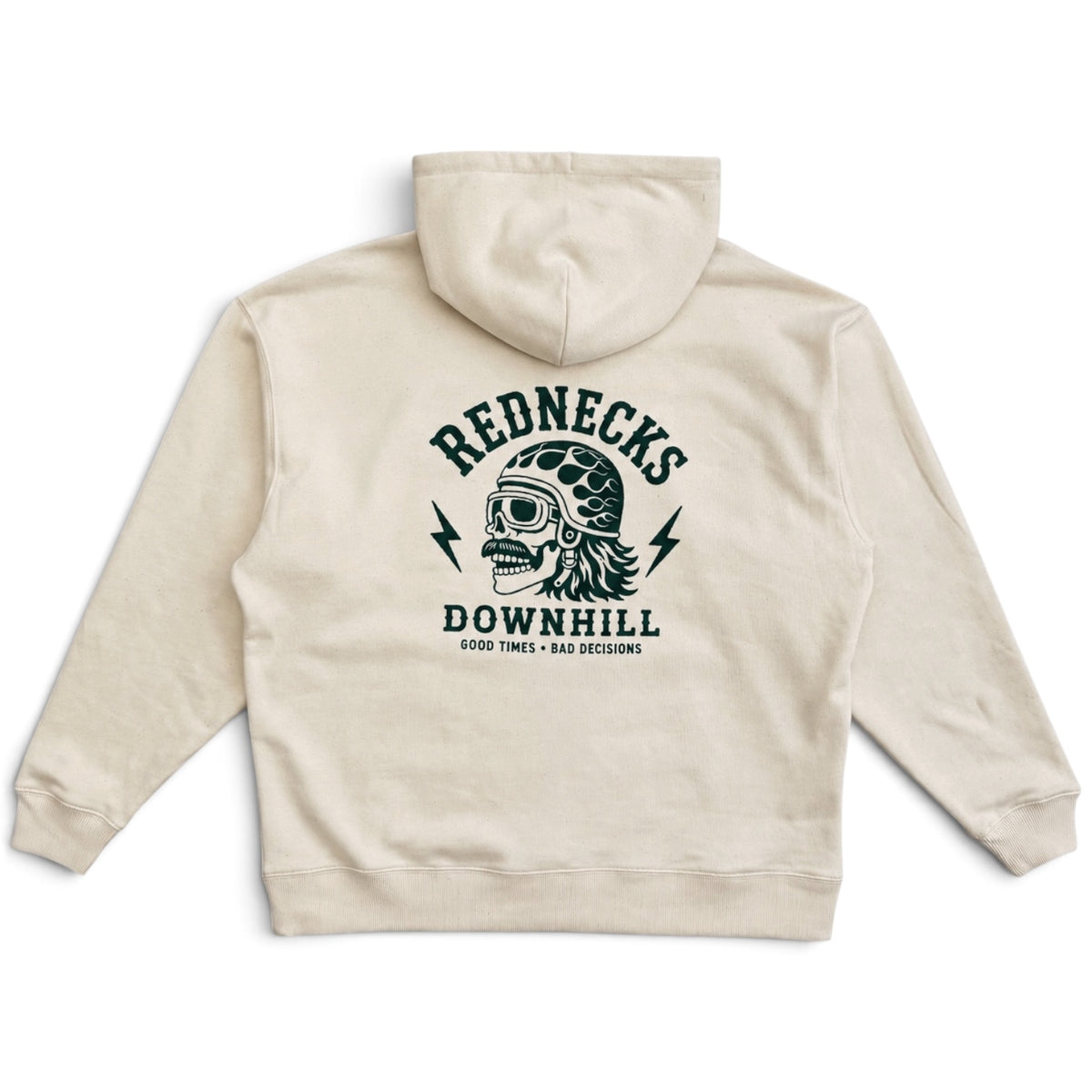 Rednecks Downhill - Logo Hoodie (Natural Raw)
